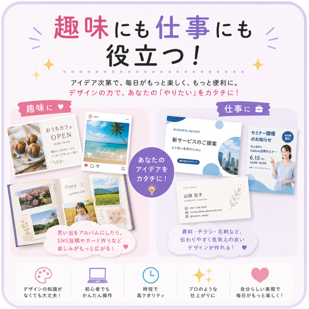 趣味にも仕事にも役立つ