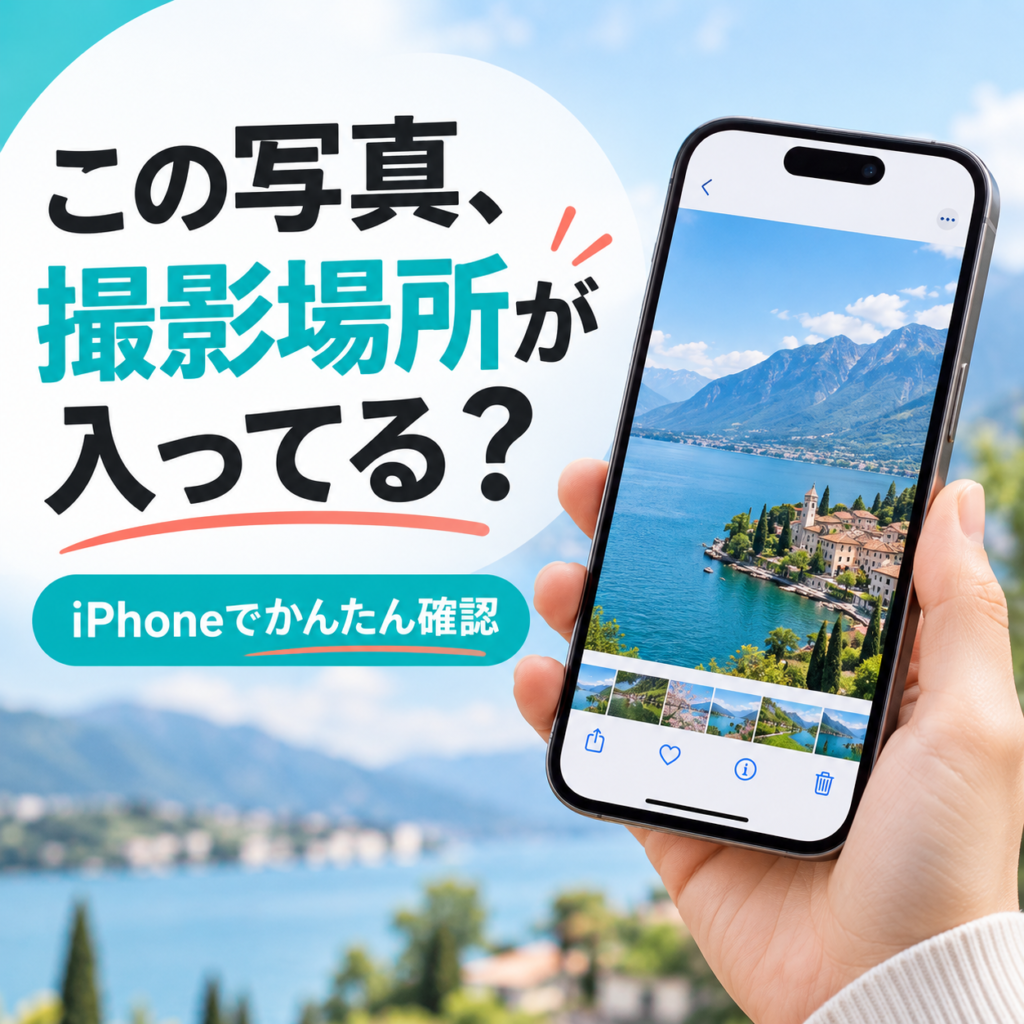 写真の位置情報確認する方法